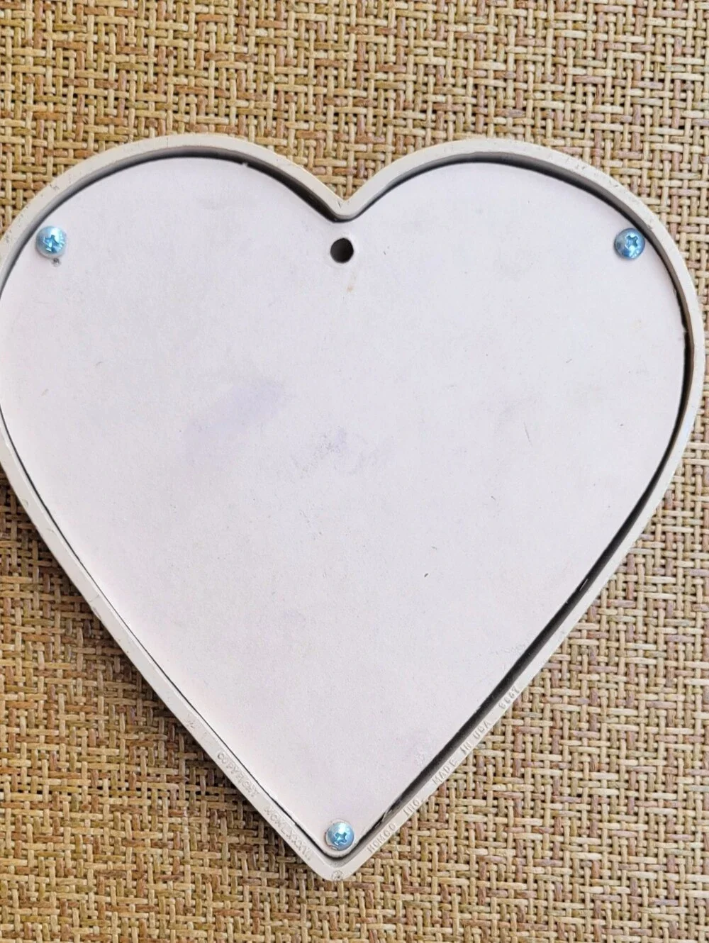 Vintage 87 Homco Heart-shaped Cottagecore Floral Wall Art/Decor by Barbara Mock